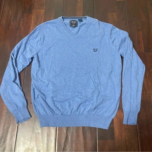 Chaps Mens Blue Sweater Size Large‎ Cotton Cashmere